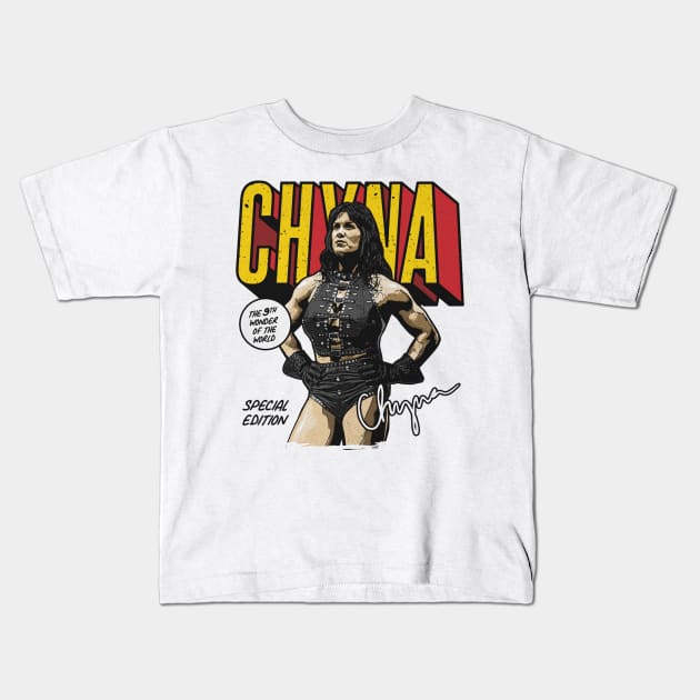 Chyna Comic Kids T-Shirt by MunMun_Design